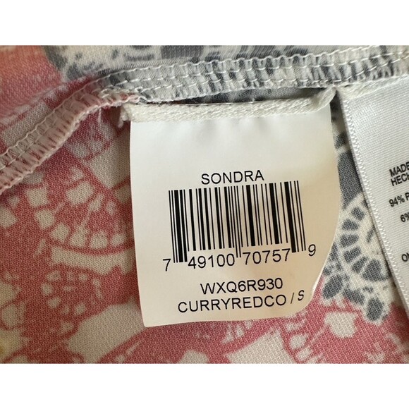 BCBGMAXAZRIA Geometric Multicolor Wrap Dress Office Boho Feminine Retro Travel S - Picture 6 of 7